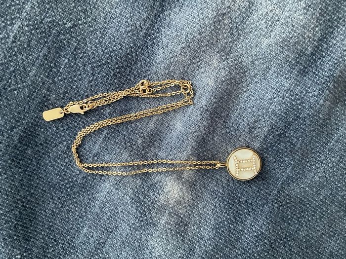 Gemini gold necklace