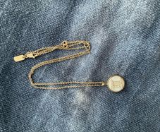 Gemini gold necklace