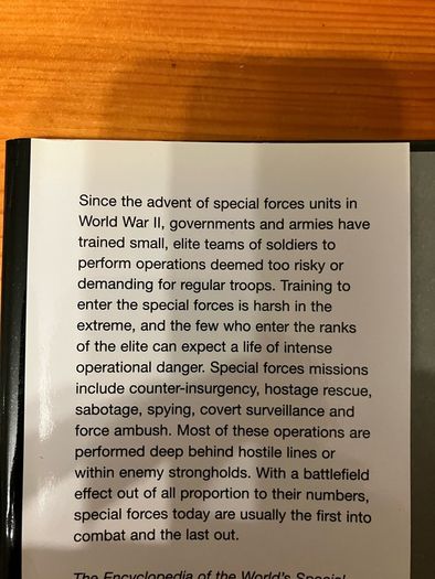 Military book: 'The Encyclopedia Of The World's Special Forces'