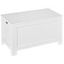 Storage Chest, Toy Storage Box Organizer with Safety Hinges, Lid and Side Handles, White Image 8