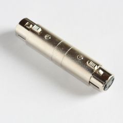 Adapter, female XLR to female XLR