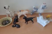 Antique cat and dog figurines  - including Beswick