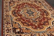 Living Room Rug Modern Vintage Oriental Pattern - Large Size Bedroom Rug with High Pile - Carpets Rugs for Living Room and Bedroom - Rug - Brown 200 x 300 cm