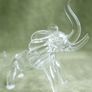 Vintage Hand Blown Crystal Elephant Figurine: Animal Art Glass Image 10
