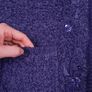 Sarah Dunnway Purple Sequin Embellished Floral Knit Boucle Cardigan Size M Image 7