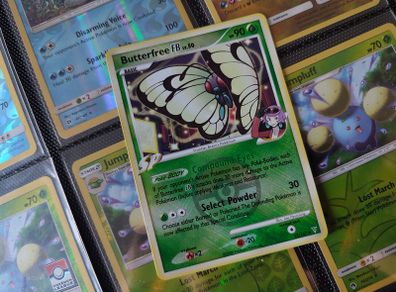 Butterfree [FB] Lv.50 ! League Promo Stamp ! Reverse Holo ! Supreme Victors ! 2009 ! Pokemon Card !