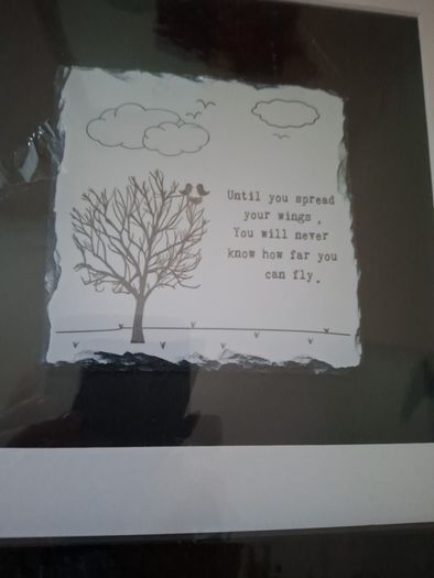 New in Wrapping Slatecraft Galway Box Picture Spread your wings