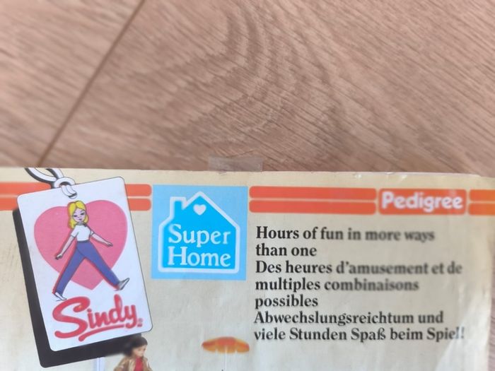 Vintage Pedigree Sindy Super Home Dolls House Set With Instructions