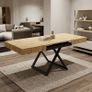 SANNA 2-in-1 Transforming Table | Height-Adjustable & Extendable Coffee to Dining Table Image 7