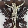 Vintage French wooden crucifix Image 5