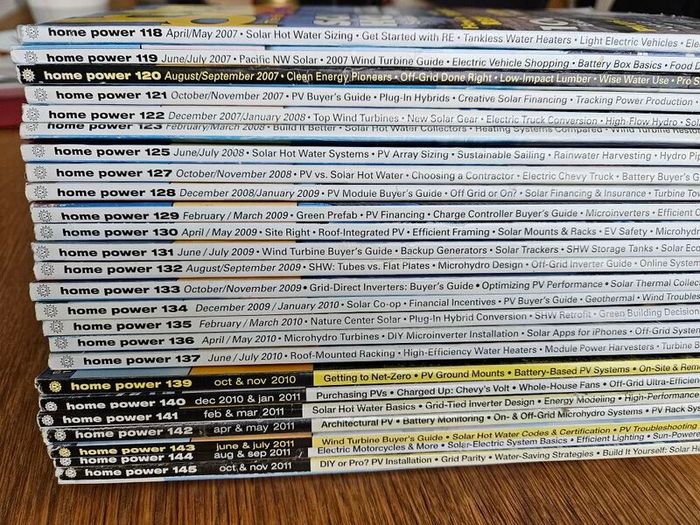 Home Power Magazines 2007-2011
