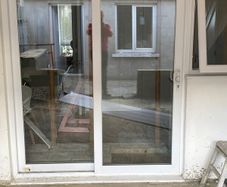 White uPVC sliding patio door and window