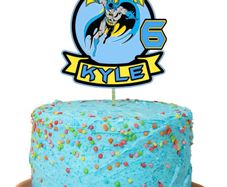 Batman themed cake topper