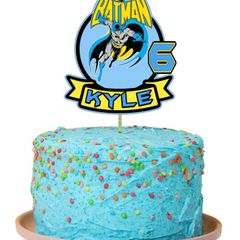 Batman themed cake topper
