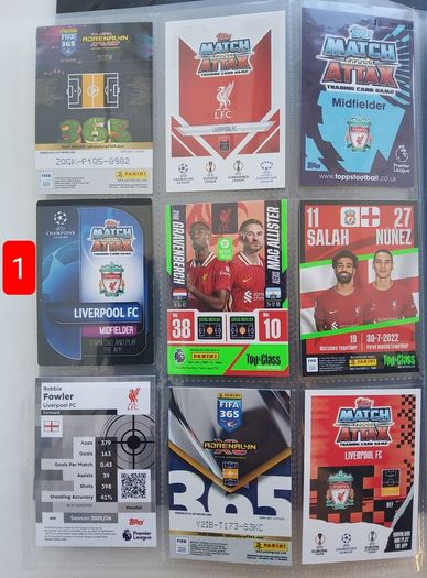 Liverpool Football Cards (shiny, Special, Etc)