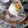 Very Rare Tuscan Fine Bone China  "September Song" Pink Tea Set Image 4