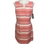 Brand New Tommy Hilfiger Ladies Orange Stripe Fitted Dress Us10 Uk 14 includes postage Image 3