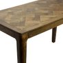 Dining Table Solid Wood Mango 120 x 60 cm Walnut Finish Rectangular Kitchen Table Image 5