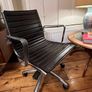 New Price Drop  See Ad Details Retro Leather Swivel Executive Chair By Designers Luxy R&d -one Sold-only One Left Image 2