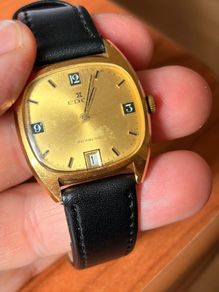 Vintage Endox Incabloc Manual Wind Gold Plated