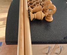 Curtain Pole Wooden 2.4m