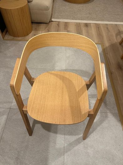 Meadows & Byrne Oak Dining Armchair, Curved Back