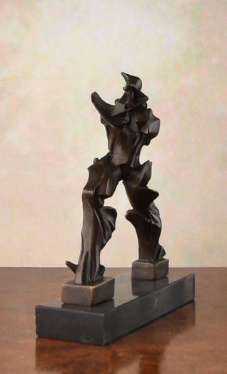 Unique Forms Of Continuity in Space - Bronze, Marble, Signed