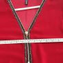 RLINEA red embellished zip layered top Sz L (Fit 12-14K) Image 8