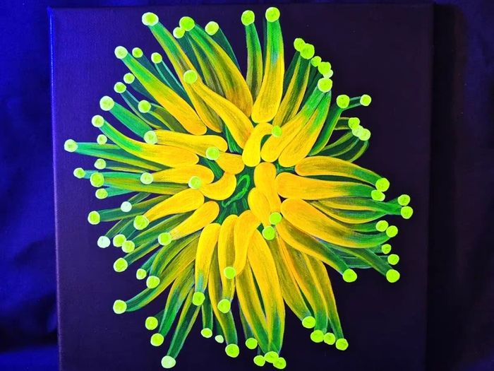 UV Blacklight Coral Reef Wall Art Painting