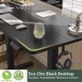 Height Adjustable Electric Standing Desk, 100x60cm Stand up Table, Sit Stand Home Office Desk with Splice Board, Black Frame/Black Top (FREE POSTAGE) Image 2