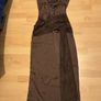 Brown satin dress Image 2