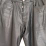 Black Leather Trousers 32" M/F Image 2