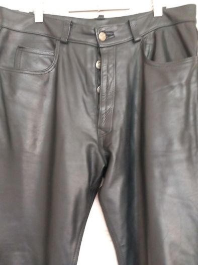 Black Leather Trousers 32" M/F