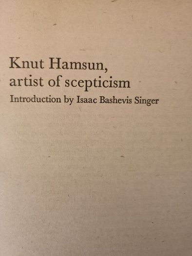 Hunger  By Knut Hamsun.  Published By Picador. Paperback In Good Condition.