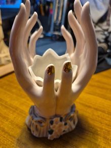Vintage Original Rubens Hands Vase.