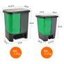 Classified Waste Recycling Trash Bin 20L for Indoor Use Image 3