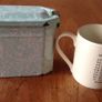 Vintage Enamel Lunch Box with Interior Tray Image 7