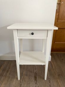 Ikea Hemnes White Bedside Table