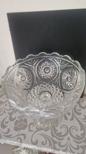 Lead Crystal heavy cut H20cm, D20cm