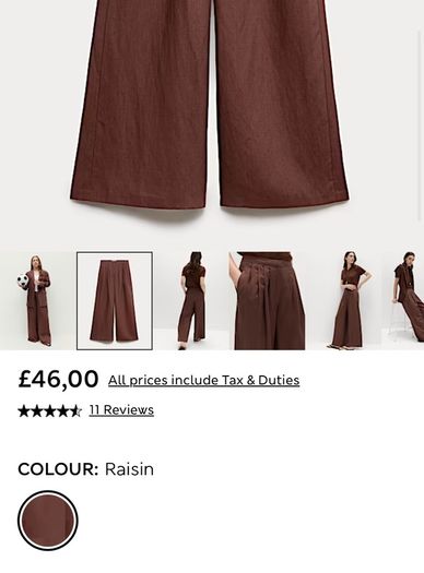 M&S linen wide trousers  utility waistcoat set
