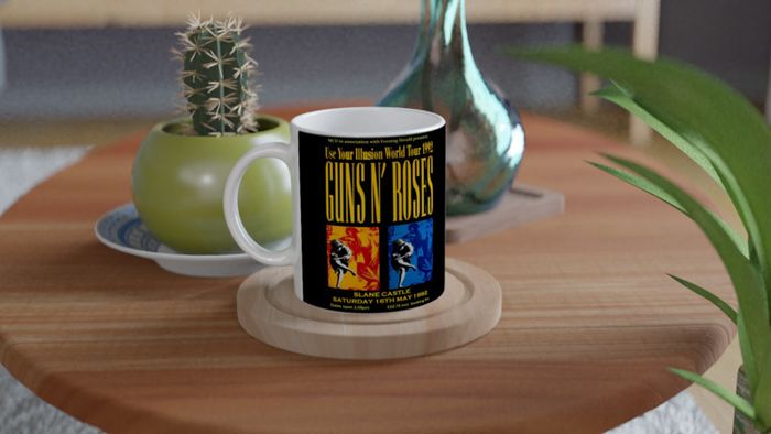 Guns n Roses Slane Castle 1992 Ceramic 11oz mug
