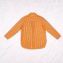 Maje Orange Pink Striped Snap Button Long Sleeve Blouse Shirt 8UK/36EU Image 7