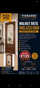 Deanta Walnut RB7G Doors