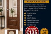 Deanta Walnut RB7G Doors
