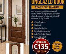 Deanta Walnut RB7G Doors