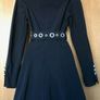 Rare Vintage Karen Millen Black Long Mac Trench Coat Image 8