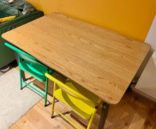 Dining Table oak/black 130x80