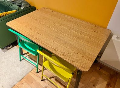 Dining Table oak/black 130x80