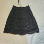 Whistles Black Cotton Broderie Skirt Image 8