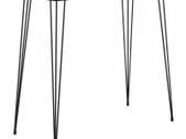 Bar Table Black 120x60x105 cm